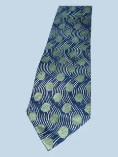 が*る様 ORANGE 波模様 ネクタイ シルク製