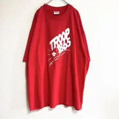 ヘインズ Hanes Tシャツ XL 赤 レッド ビッグシルエット USA製素材