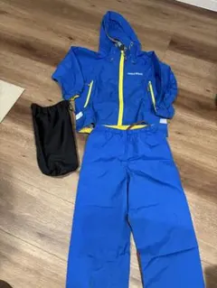 mont-bell モンベル 上下セット ブルー 100cm レイントレッカー