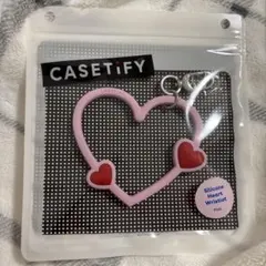 CASETiFY Silicone Heart Wristlet ピンク
