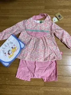 花柄 トップス ブルマ セットアップ&スタイ2枚のサムネイル