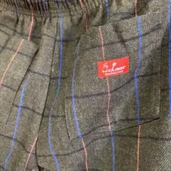 Cookman Chef Pants Wool Mix Check オリーブのサムネイル