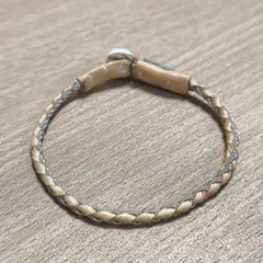 美品　ボスアンドカンパニ　サーミブレスレット　レザーブレスレット　ナチュラル