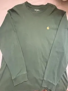 カーハートダークグリーン 長袖シャツ