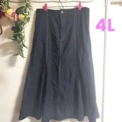 デニム マーメイドスカート 4L 大きいサイズのサムネイル