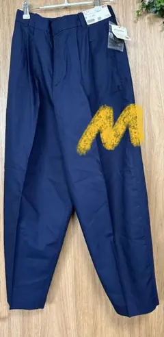 ユニクロ 新品 未使用リネンブレンドバレルレッグパンツ 丈短め