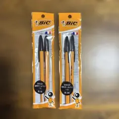 新品　Bic ボールペン 4本 黒インク1.0