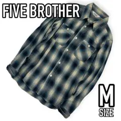 FIVE BROTHER●ライトフランネル M オンブレ ネルシャツのサムネイル