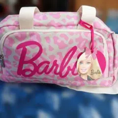 Barbie レオパード柄 ミニボストンバッグ ピンクのサムネイル