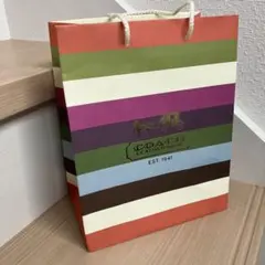 COACH ストライプショップ袋 紙袋