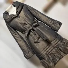 極美品　M-premier BLABK ダウンコート　ロング丈　34 XS