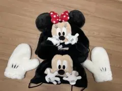 ミニーマウス 耳付き帽子と手袋セットディズニーファンキャップ