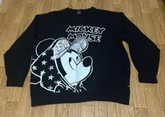 BABYDOLL メンズM ミッキーマウストレー ナー美品綿100％