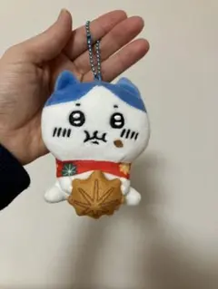 ご当地ちいかわ ハチワレ もみじ饅頭 ぬいぐるみキーチェーン　広島