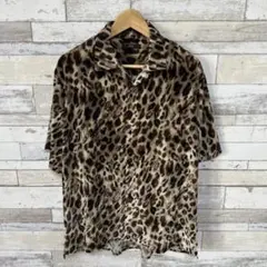 美品】schott 半袖シャツ レオパード ヒョウ柄 - メルカリ