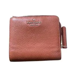 【値下げしました】kate spade 二つ折り財布 ブラウン