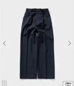 AURALEE WOOL ONE TUCK SLACKS 25SS