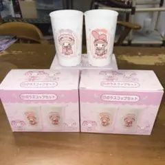 マイメロ＆ピアノ ガラスコップセット/サンリオ当りくじ