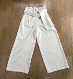 【美品】BAYFLOW ベイフロウ ワイドパンツ サイズ2 アイボリー