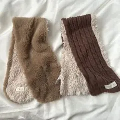 即日発送可能！tete a tete リバーシブルマフラー