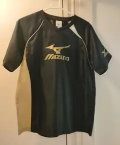 ミズノ レディース 半袖ピステ バレーボール ブラック×ゴールド