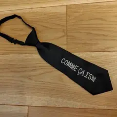 COMME CA ISM キッズ ネクタイ ブラック ラインストーン