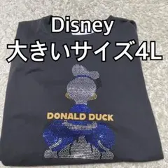 タグ付未使用品★4LDisney ドナルドダック 半袖ラインストーンTシャツのサムネイル