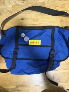 Manhattan Portage バッグ 青 バッジ付 マンハッタンポーテージ