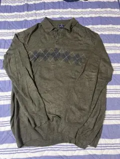 DOCKERS アーガイル模様 長袖ニット XL/XG