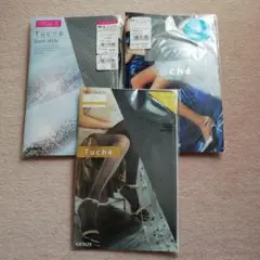 Tuché ブラックストッキング M-L 3点セット