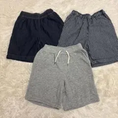美品　GU ボトムス　ショートパンツ　3点セット 120センチ　男の子