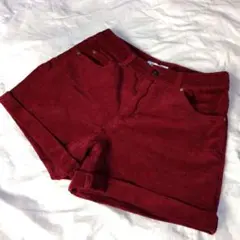 美品　レディース　ショートパンツ　ワインレッド　ハニーズ