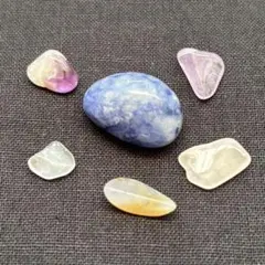 大きめアフガナイト入り 恋愛運・癒し 天然石ストーン