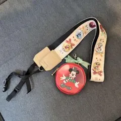 ミッキーマウス カメラストラップとポーチセット