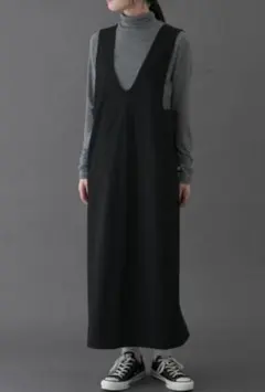 FORK&SPOON　ウールライクジャンパースカート