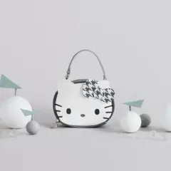 HELLO KITTY × BRILMY ミニコスメポーチ　グレー　サンリオ