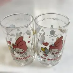 マイメロ グラス 2個セット 산리오 레트로 2005年 平成 レア 希少
