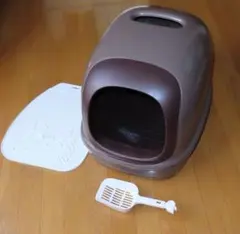 アイリスオーヤマ 猫のトイレ フルカバー ブラウン KIS-570のサムネイル