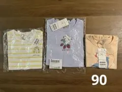 まとめ売り【新品】プティマイン プティプラ GIRLS半袖Tシャツ 90