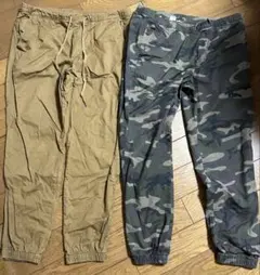 GAP ギャップ　ジョガーパンツ ベージュ 迷彩 Lサイズ
