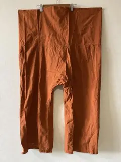 【美品】 Raifu タイパンツ 綿100% タイ製 オレンジ ポケット付き