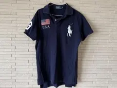 Ralph Lauren アメリカ国旗 豪華刺繍ポロシャツ 背番号