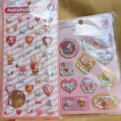 スヌーピー　ウォーターシール　ぷくぷくシール