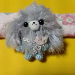 かわいい犬のあみぐるみ