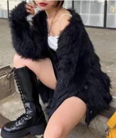 pageboy ページボーイ　モンスターフェザーカーディガン