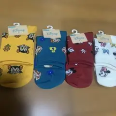 ディズニーキャラクター ソックス 4足セット