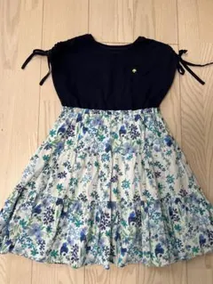 KATE SPADE 花柄 ネイビー ワンピース 130