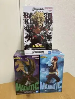 ヒロアカフィギュアセット　爆豪勝己& 轟焦凍& 緑谷出久