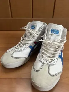 美品Onitsuka Tiger ハイカットスニーカー ホワイト/ブルー/レッド
