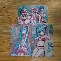 初音ミク クリアポストカード 3枚セット